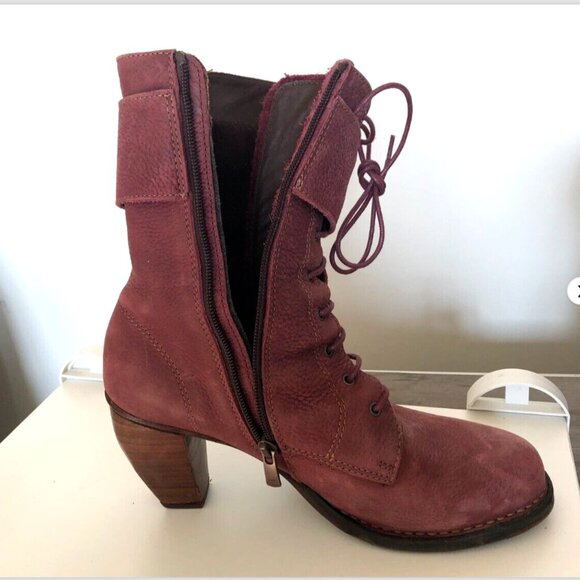 Neosens Suede boots, Burgundy, Womens, Size EU 40 / US 9, Victorian - Picture 8 of 13